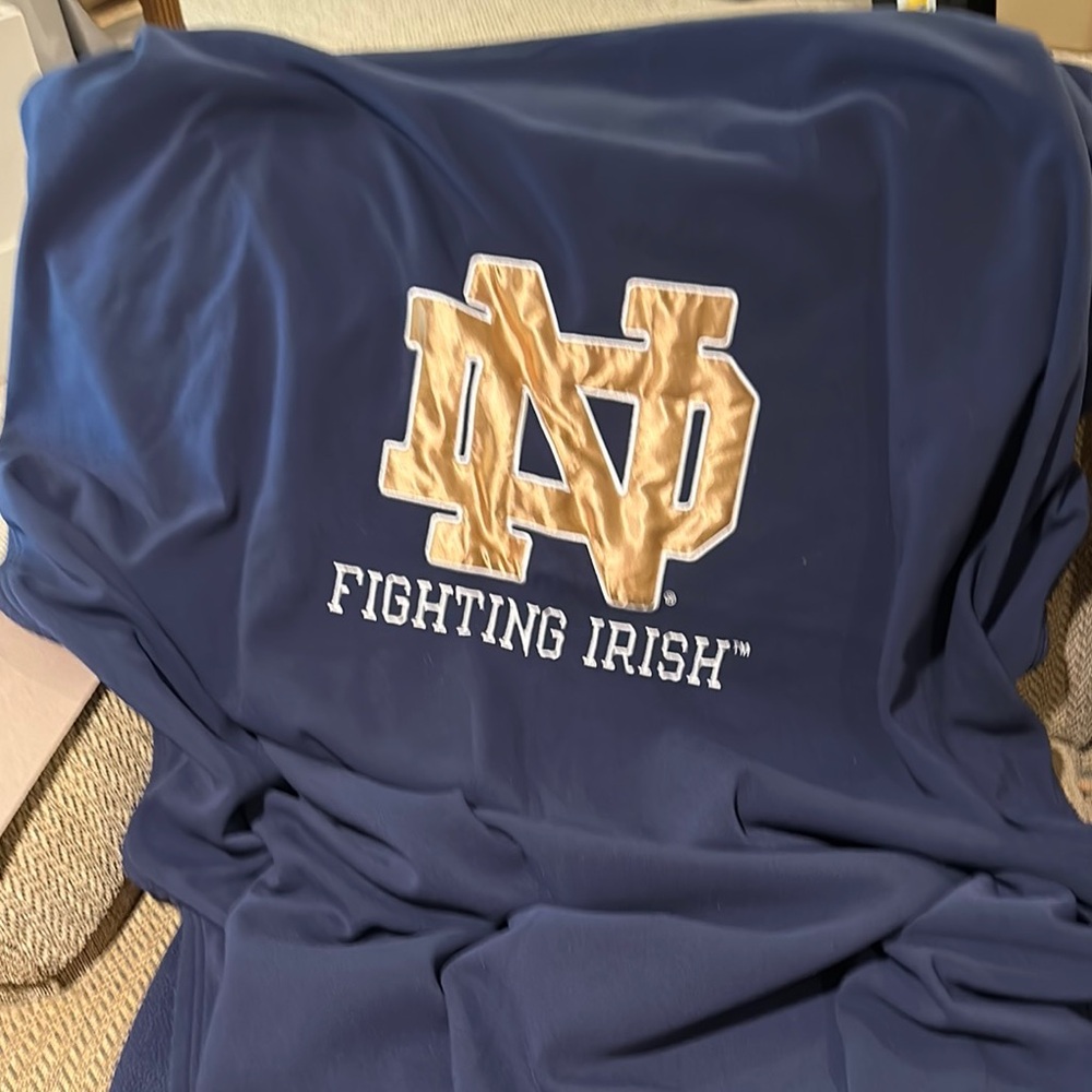 LOGO Notre Dame fighting Irish Navy blanket